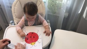 Развивающие занятие с ребёнком от 10 месяцев. Лепим часть 1