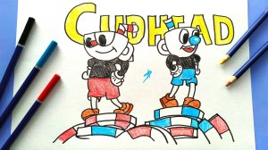 Рисунок-раскраска Шоу Чашека! Чашик и Кружик.