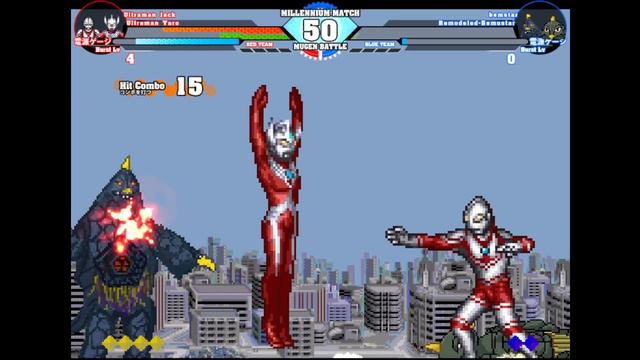 [MUGEN] Ultraman Jack & Ultraman Taro vs Bemstar & Remodeled Bemstar смотреть онлайн