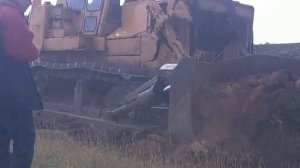 Планировка грунта бульдозером Fiat Allis