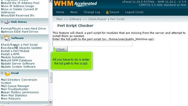 How to use the Perl Script Checker in WHM | FastDot Cloud Hosting смотреть онлайн