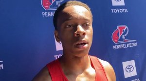 Lawrenceville Prep’s Gregory Foster on Penn Relays long jump