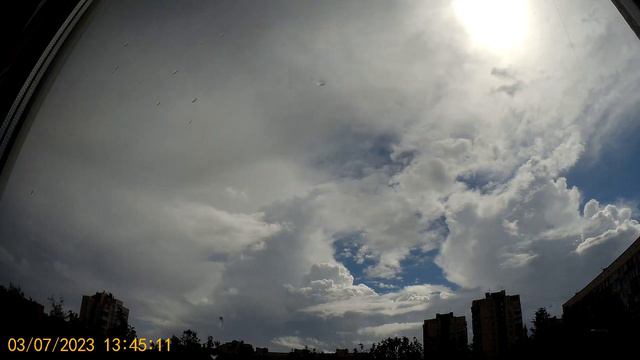 ⚡5 гроз за день! Мега грозовой день в Санкт-Петербурге 3 июля 2023 года