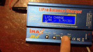 Зарядка  LiFePO4 батарей airsoft