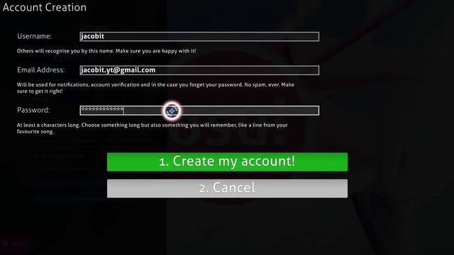 я зарегистрировался в osu! смотреть онлайн