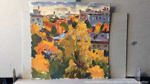 Уроки живописи поэтапно от Варвары Агабековой: Часть 2.Как писать зелень смотреть онлайн