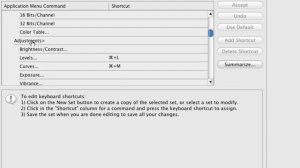 Custom Shortcut Keys (Photoshop CS4) |
