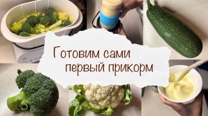 КАК ПРИГОТОВИТЬ ДЕТСКОЕ ПИТАНИЕ ДОМА ?? ПЕРВЫЙ ПРИКОРМ ? ГОТОВИМ САМИ ОВОЩИ