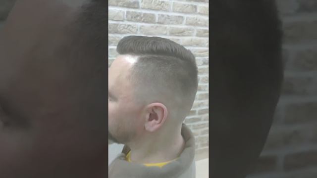 короткая мужская стрижка с пробором/ clippers/ wahl/минск /до после