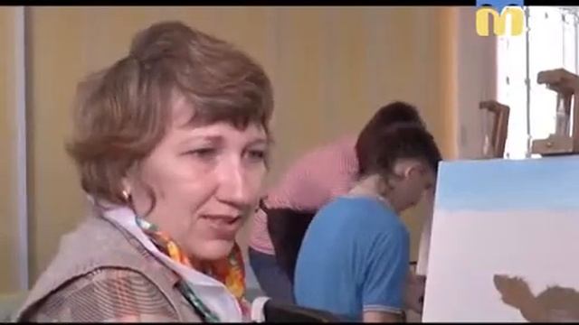 Ирина Чайка мастер-класс по живописи маслом Николаевском ФОК инвалидов "Виктория" смотреть онлайн