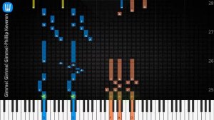 🎹Gimme! Gimme! Gimme!, Solo & Chord, Phillip Keveren, Synthesia Piano