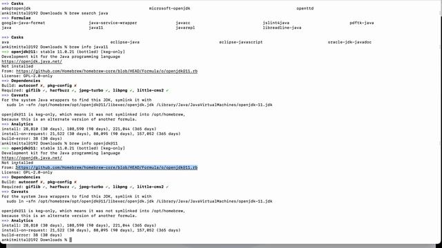 How to Install Java 11 On MacOS using Homebrew - openjdk | Mac M1 M2 | Intel or Silicon Based Mac смотреть онлайн