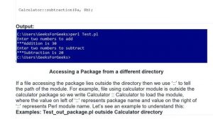 Perl | Packages