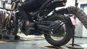 Мотоцикл VOGE 350AC, испытания на стенде.