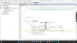 How to connect server with client using Java programming.