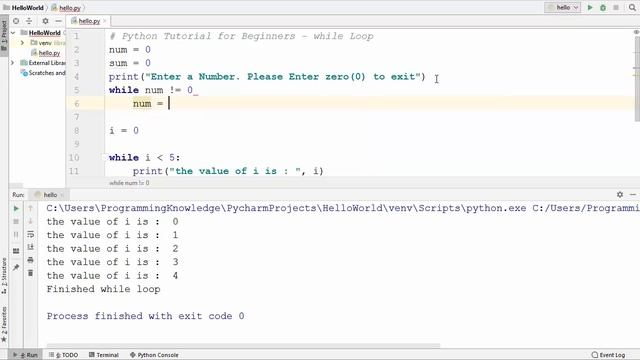 Python Tutorial for Beginners 18 - Python while Loop