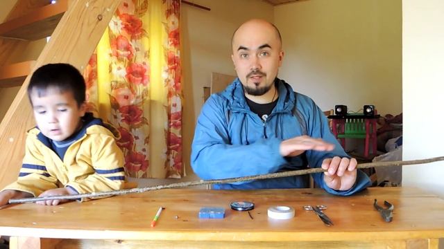 Как сделать удочку своими руками?Рыбалка на карася? #папиновоспитание смотреть онлайн