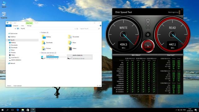 ADATA SSD SU800 256GB Speed Tests смотреть онлайн
