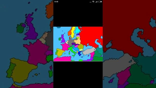 Карта Европы 1934 года