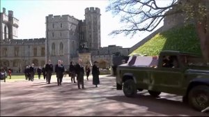 Королева Елизавета На похоронах принца Филиппа