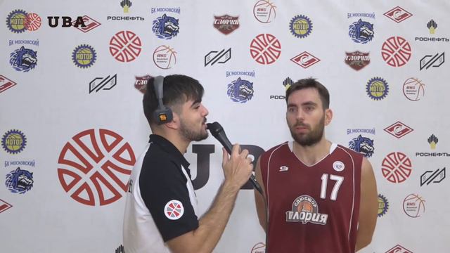 Интервью 8 тур 2 круг. Евгений Иваненко. Игрок МБА Глория. смотреть онлайн