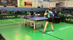 Настольный теннис. Суперлига. Нартова С. 1053-фнтр (Воронеж) - Жижикина Н. 1568-фнтр (Тюмень)