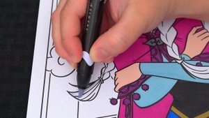 Coloring Anna Frozen Heart Disney Frozen Coloring Page Prismacolor Markers | KiMMi THE CLOWN