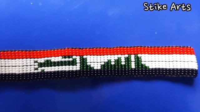 Iraq Flag ?? Themed Beaded Friendship Bracelet Design смотреть онлайн