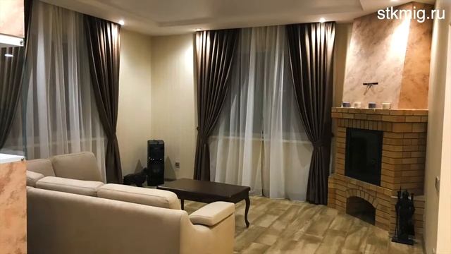 Дизайн и ремонт студии (кухни - зала) с сухим аквариумом и камином под ключ - СТК Миг