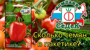 Обзор на семена томата Новичок от СЕДЕК. Сколько семян томата в пакетике?