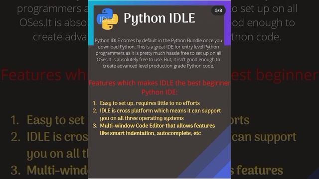 Top 5 IDE For Python developers | python programming language