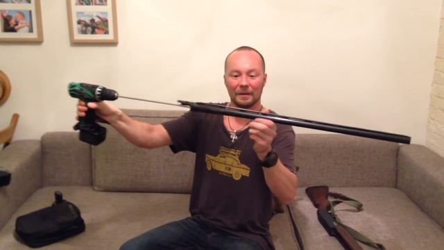 Чистка гладкоствольного ружья шуруповёртом смотреть онлайн