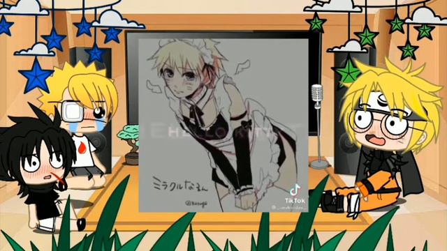 🌿риакция на шип Саске/Наруто из тт (персонажи) ~взрослый Наруто маленький Наруто и маленький Саске~