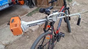 STIHL FS 450 , развесовка приближенная к идеальной .