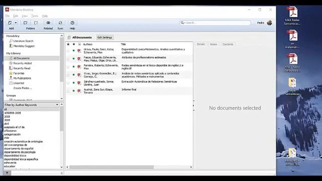 Video Tutorial Mendeley - Segunda Parte - Dr. Pedro Salcedo lago смотреть онлайн