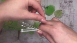 #цветы из капрона МК Ночник "Зеленый"