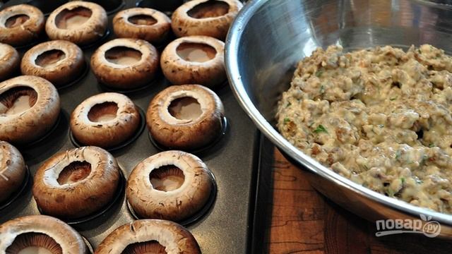 Фаршированные шампиньоны