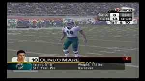 ESPN NFL Primetime 2002 | Miami Dolphins vs Tennessee Titans