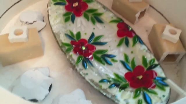 My fused glass Вынимаю утром стекло из печки смотреть онлайн