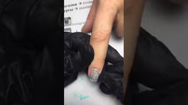Periscope Битое стекло на натуральных ногтях / Shattered glass on natural nails tutorial смотреть онлайн