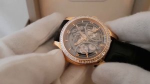 Уникальные часы - минутный репетир, скелетированный циферблат и багетные бриллианты!!!