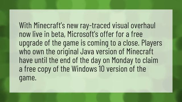 Can you get Minecraft Windows 10 for free if you have Java? смотреть онлайн