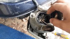 Замена лампочки в туманке NISSAN PRESAGE.