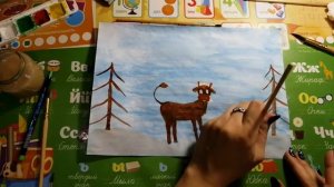 Как нарисовать рисунок на новый год 2021.Рисуем сказку 2021 поэтапно. Рисунок раскраска