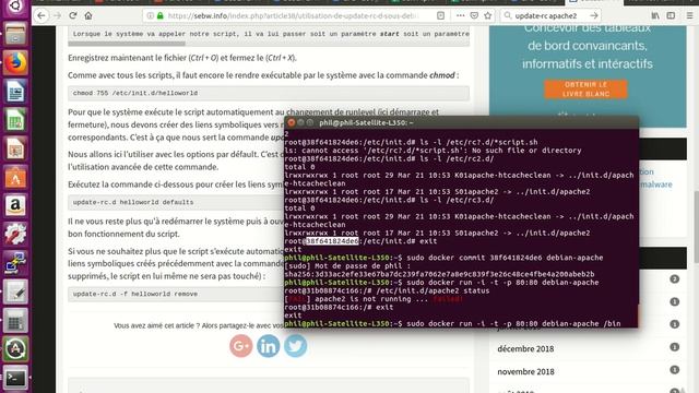 [DOCKER] -12- (apache2) start service automaticailly from the cmd line смотреть онлайн