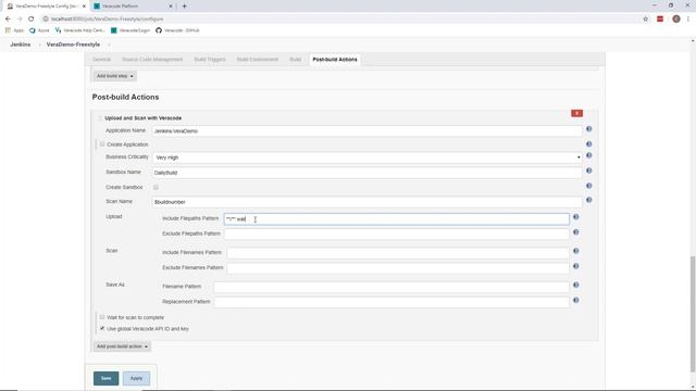 Veracode for Jenkins Plugin Demo