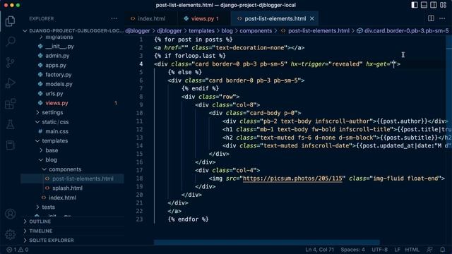 HTMX Post Pagination | Django Project | djblogger | 30