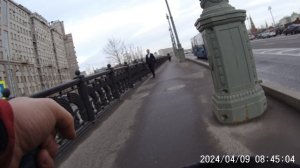 b'twin tilt 120, sjcam s10j pro на руле, на работу на велосипеде , 20240409084004_0041