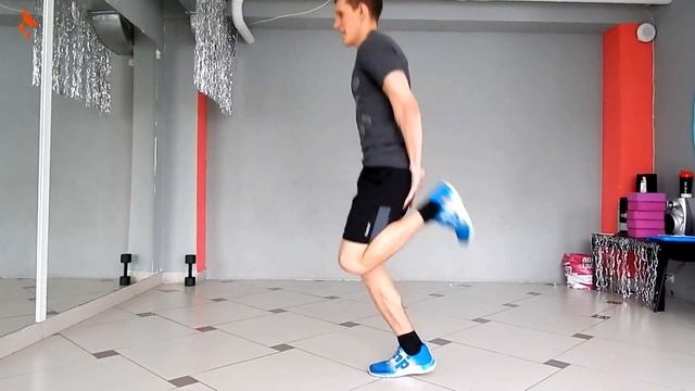 Бег на месте с захлестом голени назад. Техника выполнения смотреть онлайн