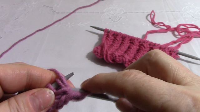 "Рельефная" резинка МК/Knitting Patterns/ смотреть онлайн